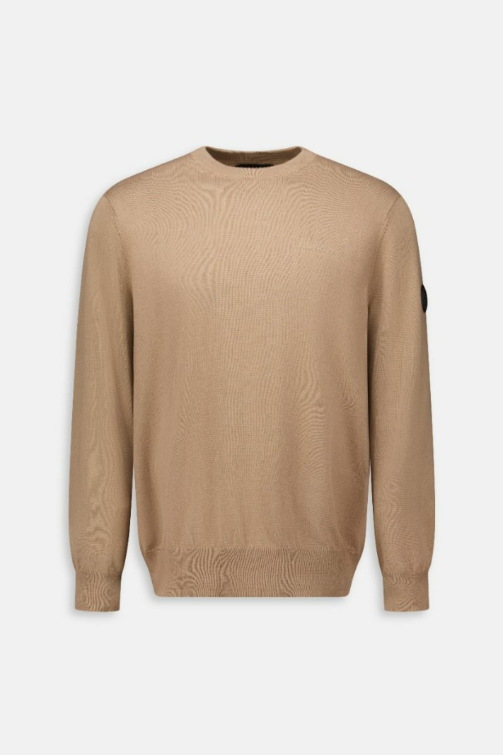 Airforce Trui Knitwear Round Neck Beige