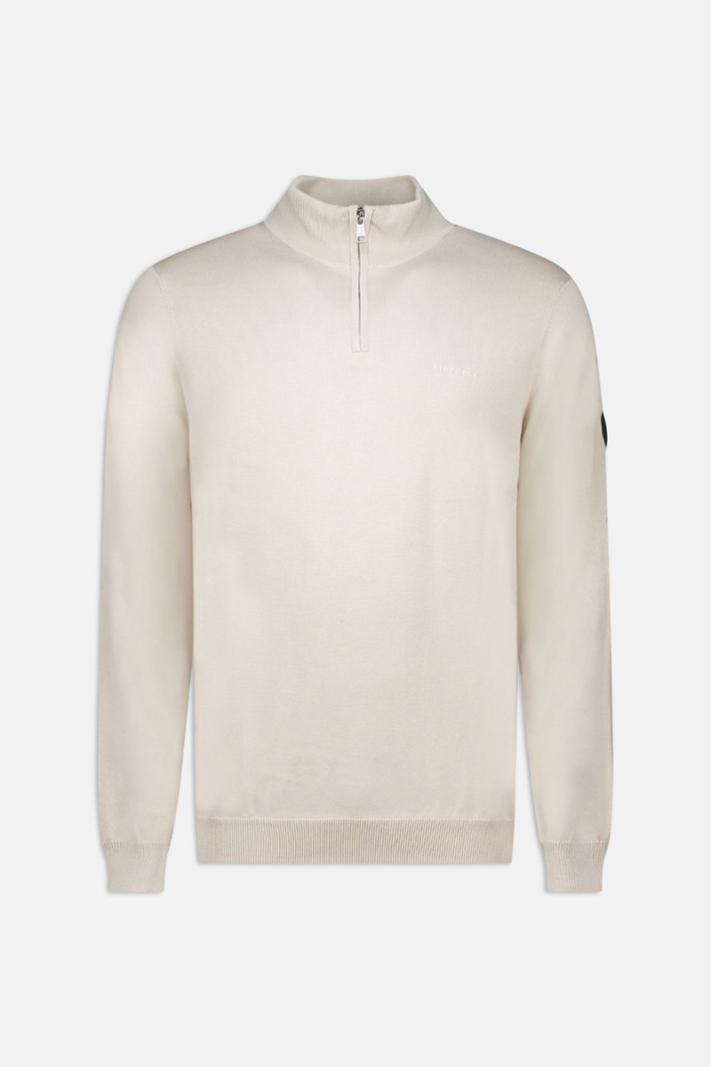 Airforce Trui Knitwear Quarter Zip Beige