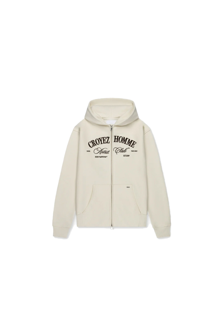 Croyez Sweater Artist Club Zip-hoodie Off White