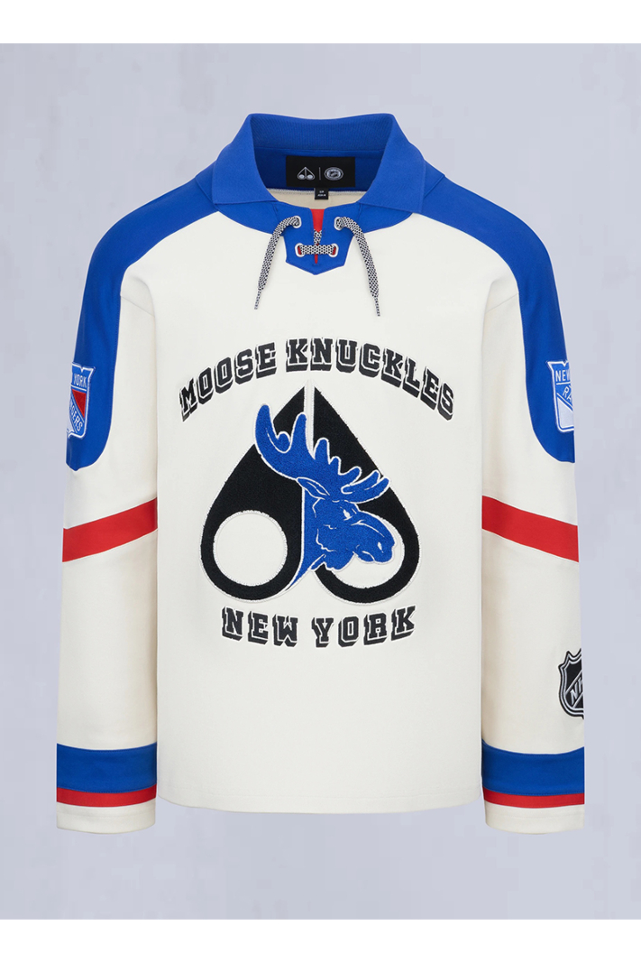 Moose Knuckles Polo Nhl X Moose Jersey Rangers Wit