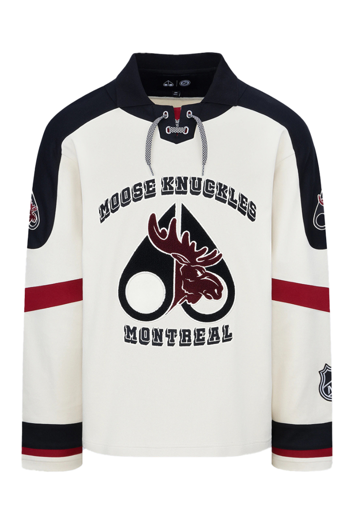 Moose Knuckles Polo Nhl X Moose Jersey Zwart