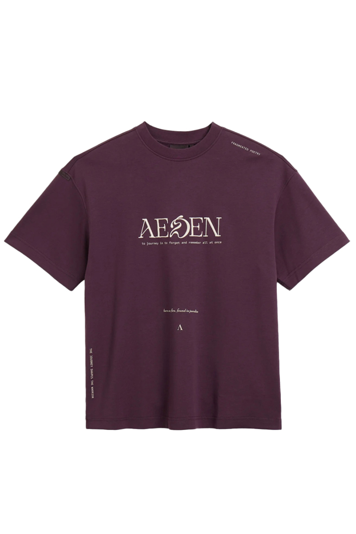 Aeden T-shirt Florent Tee Bordeaux