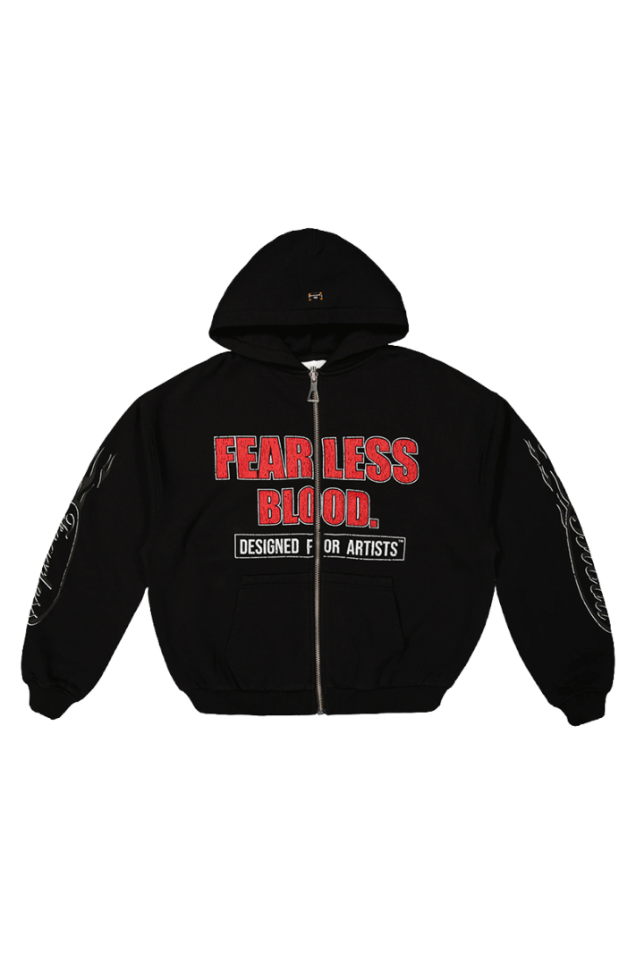 Fearless Blood Jogging Top Biebs Vest Zwart