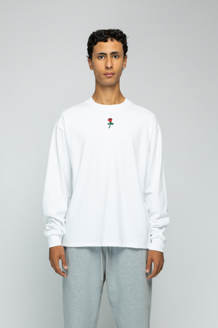 Stranger Society T-shirt Garden Logo Longsleeve Wit