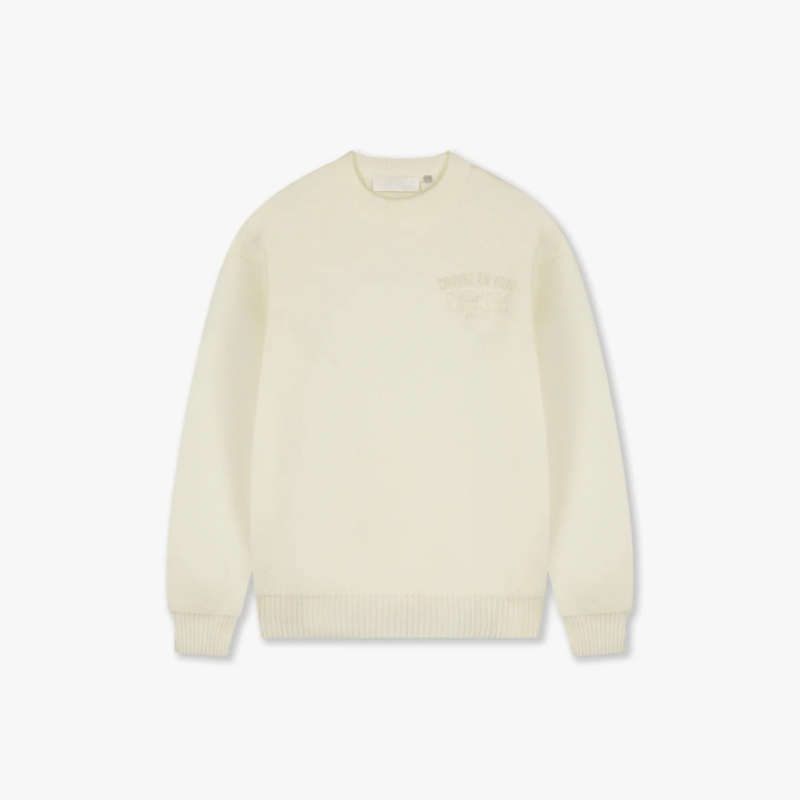 Croyez Trui En Vous Knit Sweater Off White