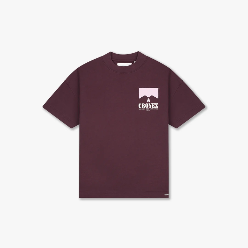 Croyez T-shirt Maison Fumes T-shirt Bordeaux
