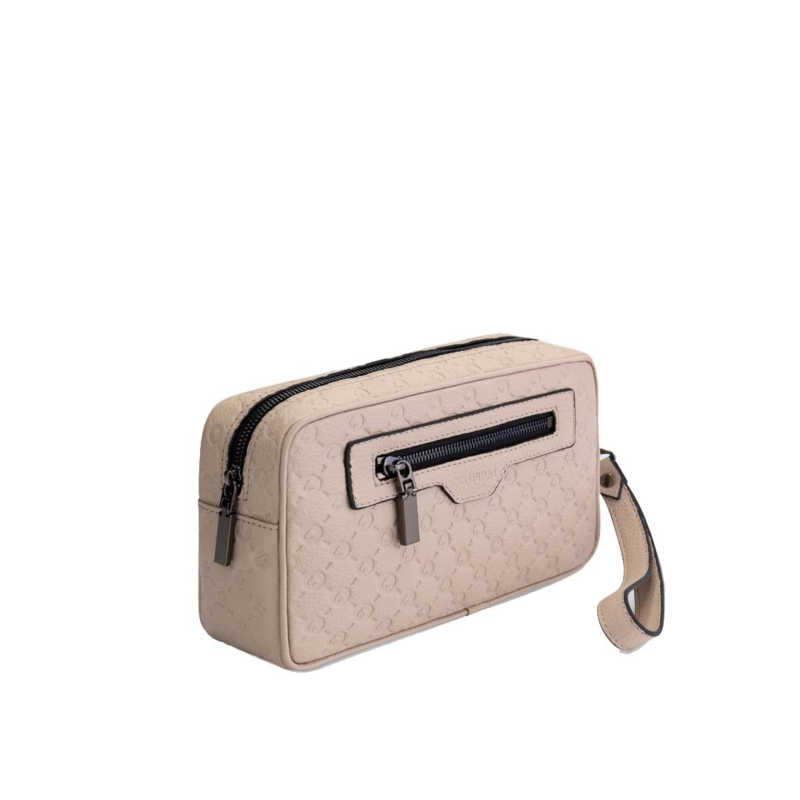 Confirm Tas Clutch Patterned Monaco Off White