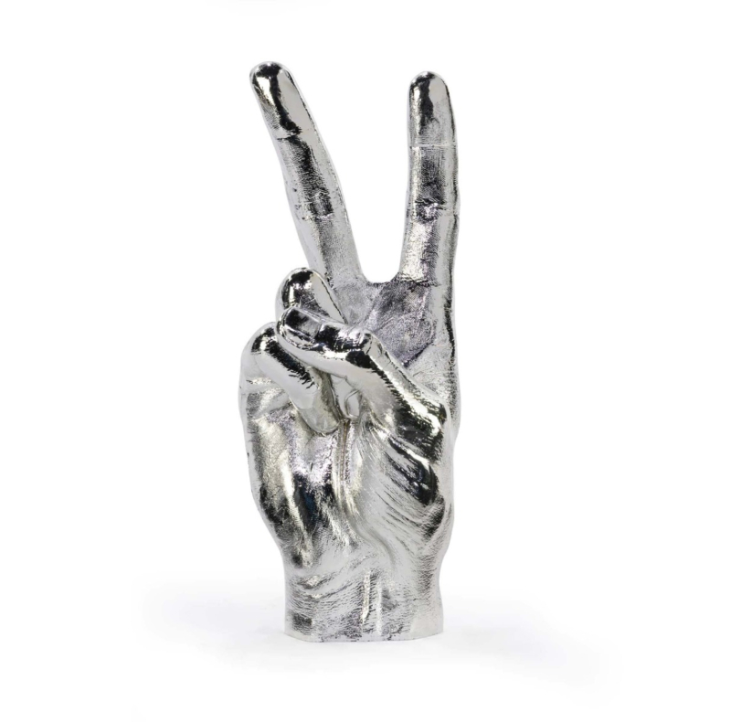 Bitten Gadget Peace Sculpture Zilver