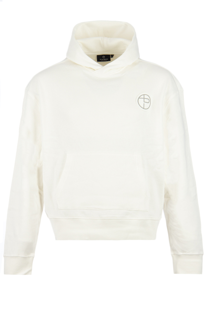 Tip De Bruin Sweater Tip Hoodie Badge Off White