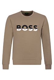 Specificiteit Handig eerste Hugo Boss Sweater 50477043 SALBO-1 Beige
