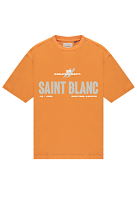 Saint Blanc T-shirt Twenty Two Tee Oranje