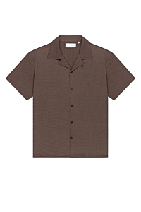 Croyez T-shirt Zeplin Seersucker Shirt Bruin
