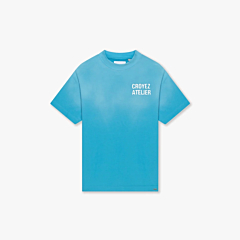 Croyez T-shirt Sprayed Atelier T-shirt Blauw