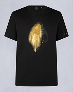 Moose Knuckles T-shirt Augstine Tee Gold Zwart - Goud