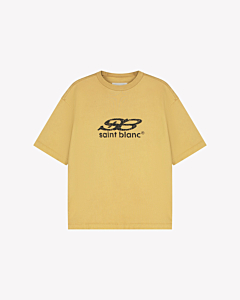 Saint Blanc T-shirt Oblique T-shirt Geel